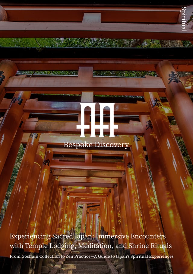Experiencing Sacred Japan: Immersive Encounters with Temple Lodging, Meditation, and Shrine Rituals