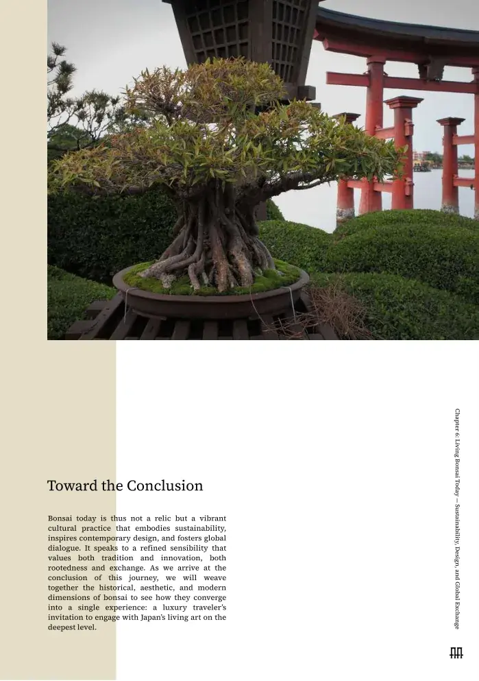 Chapter 6 — Living Bonsai Today — Sustainability, Design, and Global Exchange