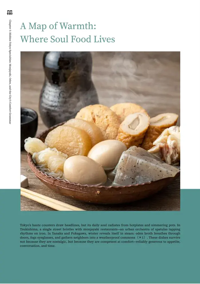 Chapter 5 — Hidden Tokyo Specialties: Monjayaki, Oden, and Local Comfort