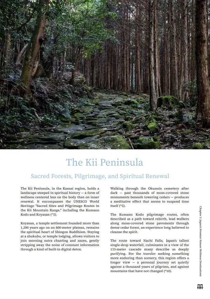 Chapter 2 — Japan's Premier Nature Wellness Destinations