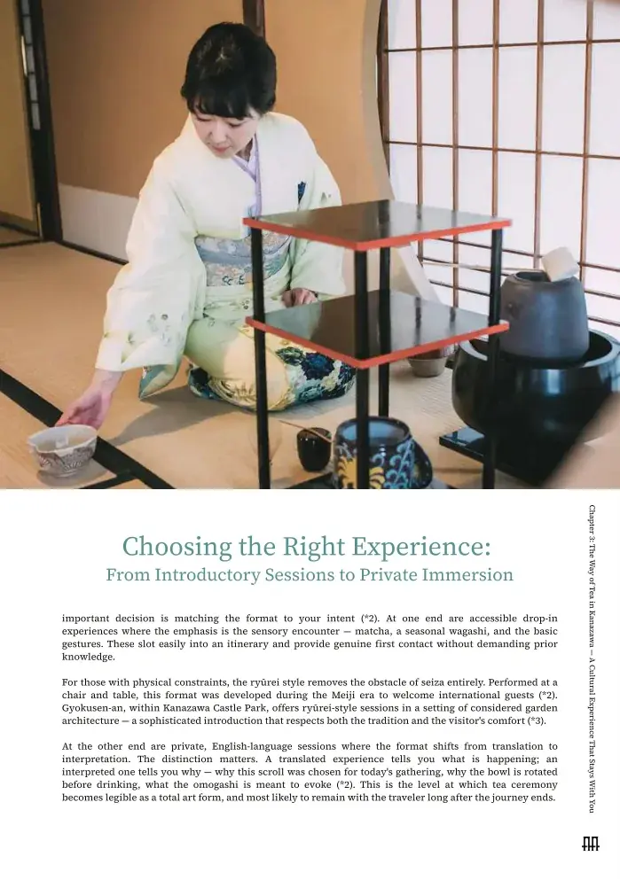 Chapter 3 — The Way of Tea in Kanazawa — A Cultural Experience That Stays