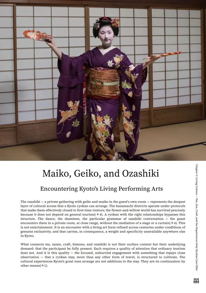 Chapter 5 — Living Culture — Tea, Zen, Craft, and the Experiences Only Ryokan
