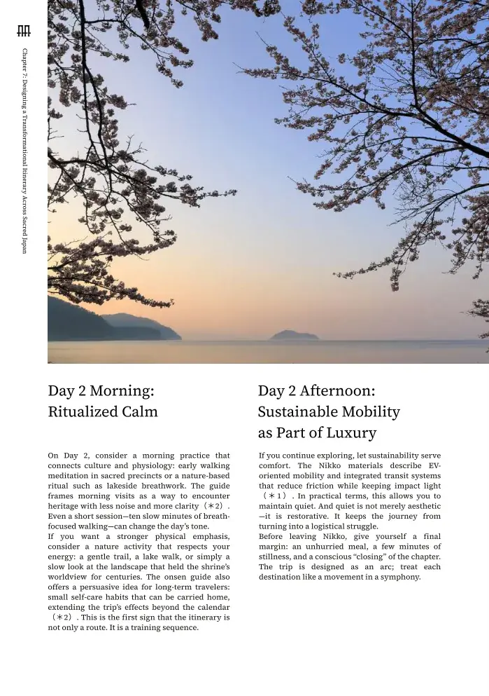 Chapter 7 — Designing a Transformational Itinerary Across Sacred Japan