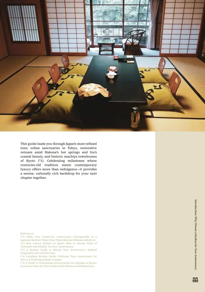 Chapter 2 — Selecting Your Perfect Ryokan for an Anniversary Celebration