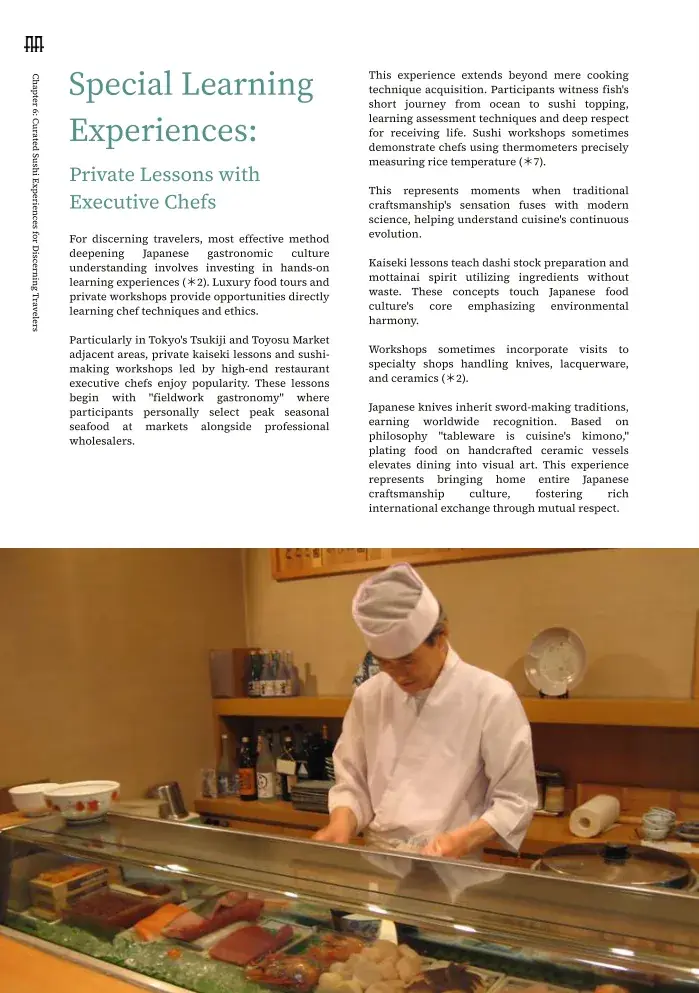 Chapter 6 — Curated Sushi Experiences for Discerning Travelers