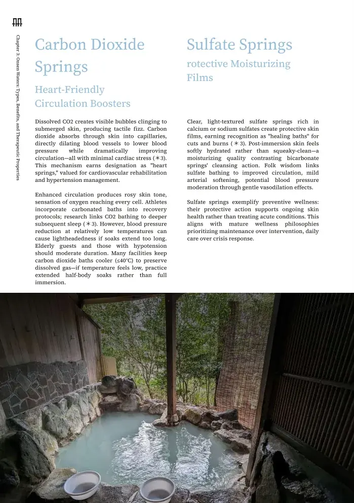 Chapter 3 — Onsen Waters: Types, Benefits, and Therapeutic Properties